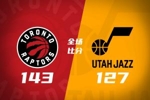 🏀猛龙4人20+大胜爵士 巴雷特27+6 贝利三分9中7轰生涯新高37分