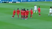 周瑾彤任意球直挂死角,中国女足U16 1-0领先法国女足U16!